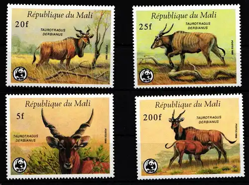 Mali 1078-1081 postfrisch Wildtiere #IH346