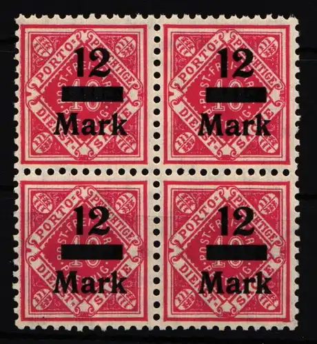 Württemberg Dienst 161 postfrisch 4er Block #IK389