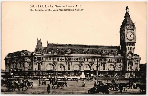 AK Paris La Gare de Lyon #PM716
