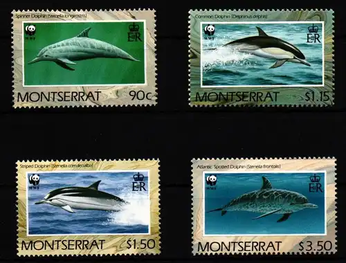 Montserrat 786-789 postfrisch Delfine #IH395