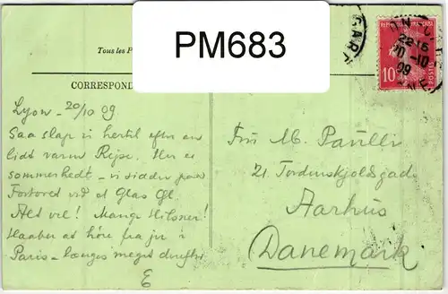 AK Lyon Place Carnot - Gare Perrache 1909 #PM683