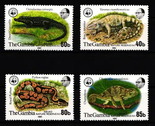 Gambia 430-433 postfrisch Wildtiere #IH480