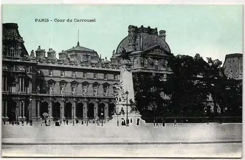 AK Paris Cour du Carrousel #PM710