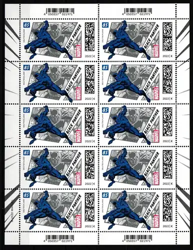 BRD Bund 3720 postfrisch als Kleinbogen Zehnerbogen Black Panther Marvel #IE777