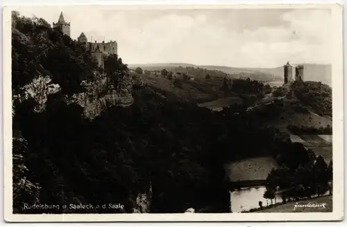 AK Rudelsburg u. Saaleck a. d. Salle 1935 #PN004