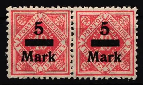 Württemberg Dienst 159 postfrisch waagerechtes Paar #IK341