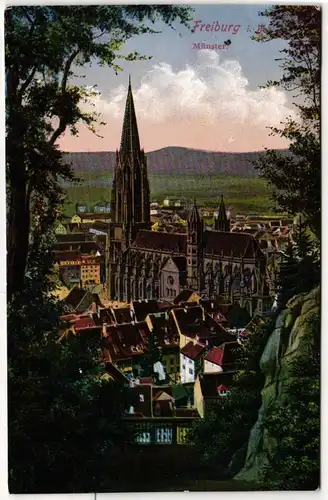 AK Freiburg i. B. Münster 1918 #PN035