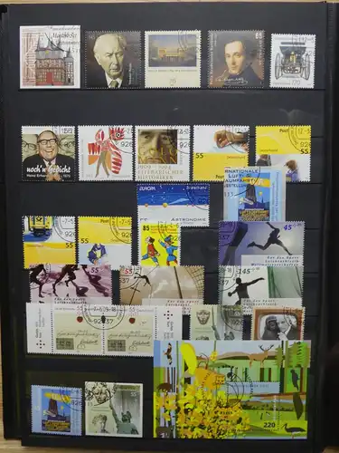 BRD Bund Sammlung aus 2006-2016 gestempelt mit Selbstklebenden #LW874