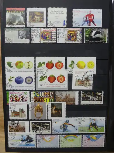 BRD Bund Sammlung aus 2006-2016 gestempelt mit Selbstklebenden #LW874