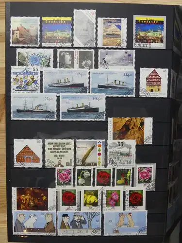 BRD Bund Sammlung aus 2006-2016 gestempelt mit Selbstklebenden #LW874