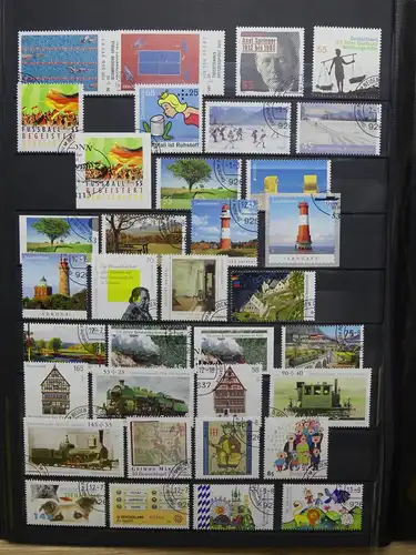 BRD Bund Sammlung aus 2006-2016 gestempelt mit Selbstklebenden #LW874