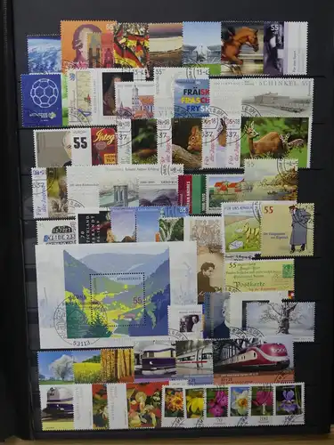 BRD Bund Sammlung aus 2006-2016 gestempelt mit Selbstklebenden #LW874
