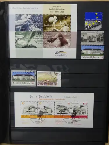 BRD Bund Sammlung aus 2006-2016 gestempelt mit Selbstklebenden #LW874