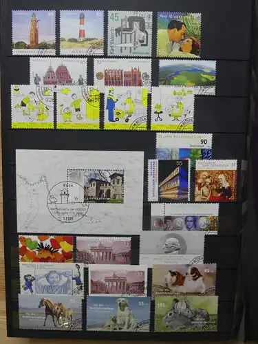 BRD Bund Sammlung aus 2006-2016 gestempelt mit Selbstklebenden #LW874