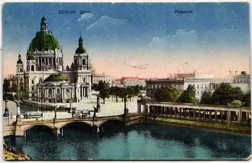 AK Berlin Dom und Museum Feldpost 1918 #PN036