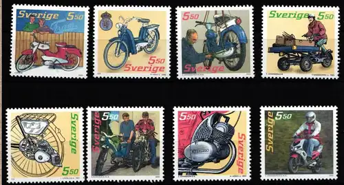 Schweden 2493-2500 postfrisch Mopeds #IJ879