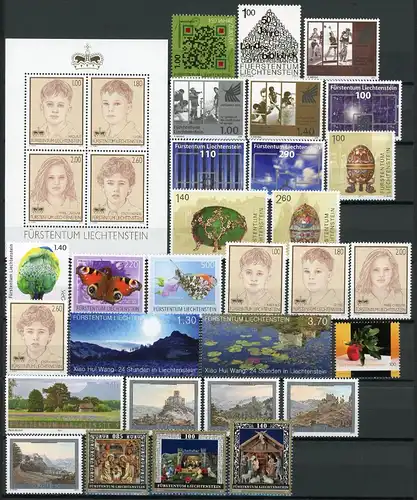 Liechtenstein Jahrgang 2011 mit 1580-1617 postfrisch komplett #IG065