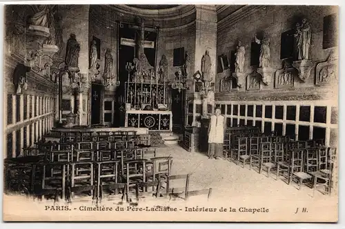 AK Paris Cimetiére du Pére-Lachaise - Intérieur de la Chapelle #PM718