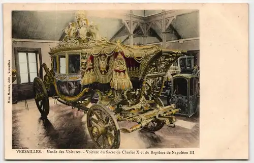 AK Versailles Musée des Voitures - Voiture du Sacre de Charles X #PM720