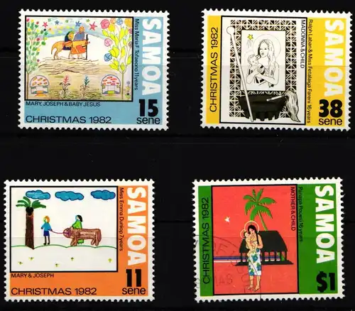 Samoa 490-493 postfrisch Weihnachten #IJ751