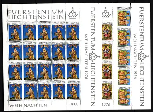 Liechtenstein 662-665 postfrisch Kleinbogensatz / Weihnachten #IH509