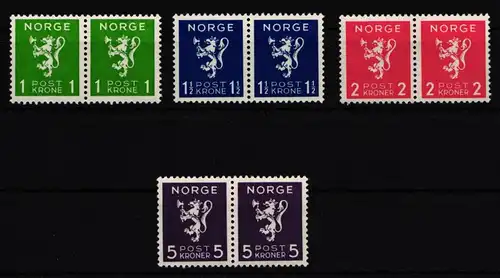 Norwegen 207-210 postfrisch waagerechte Paare #IL225