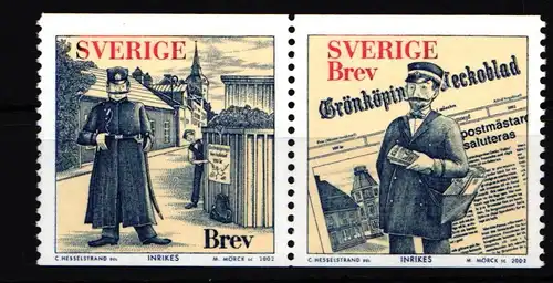 Schweden 2310-2311 postfrisch Paar Illustrationen #IJ790