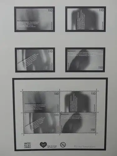 BRD Bund leerer Safe dual Vordruck 2001-2003 #LX058