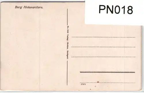 AK Bisingen Burg Hohenzollern #PN018