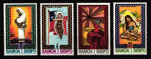 Samoa 324-327 postfrisch Weihnachten #IJ715
