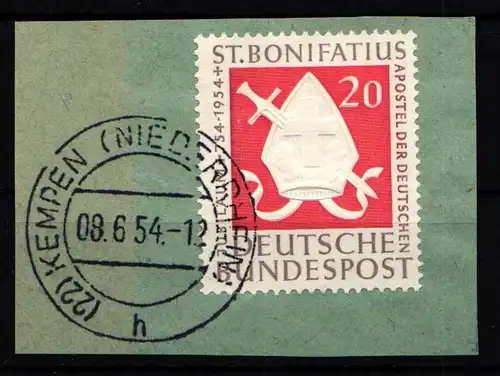 BRD 199 gestempelt auf Briefstück mit Vollstempel #IK112