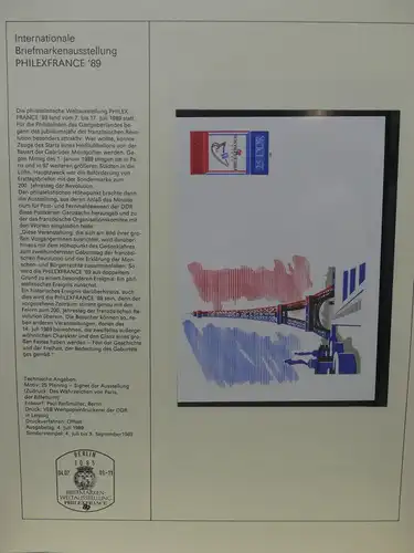 DDR Jahres Exklusivzusammenstellung Nr. 1 von 1989 Eckrandviererblöcke #LX065