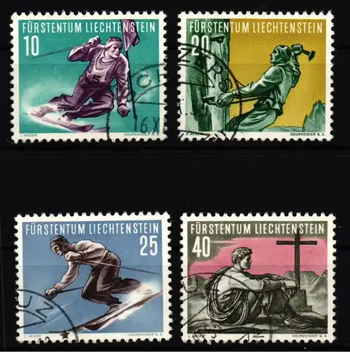 Liechtenstein 334-337 gestempelt #IG155
