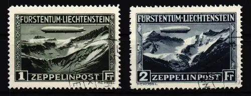 Liechtenstein 114-115 gestempelt Zeppelin #IG097