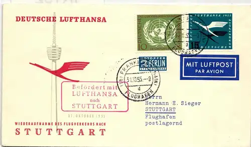 BRD 207 auf Brief als Mischfrankatur #IK152