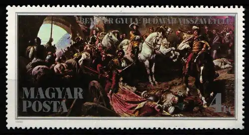 Ungarn 3836 A postfrisch Gemälde von Gyula Benczúr #IJ510