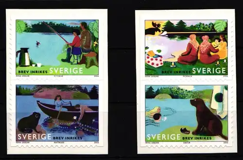 Schweden 2534–2537 postfrisch 2 Paare selbstklebend Picknick #IJ908