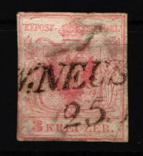 Österreich 3xt a Typ III gestempelt Neustadt #IF657