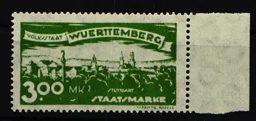 Württemberg Dienst 281 postfrisch #IK295