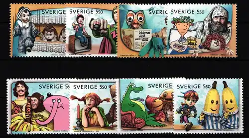 Schweden 2548-2555 postfrisch 50 Jahre Fernsehen in Schweden #IJ914