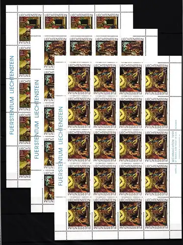 Liechtenstein 1217-1219 postfrisch Kleinbogensatz / Weihnachten #IH513