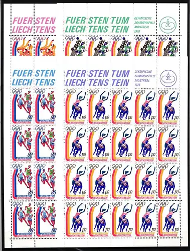 Liechtenstein 651-654 postfrisch Kleinbogensatz / Olympische Spiele #IH512