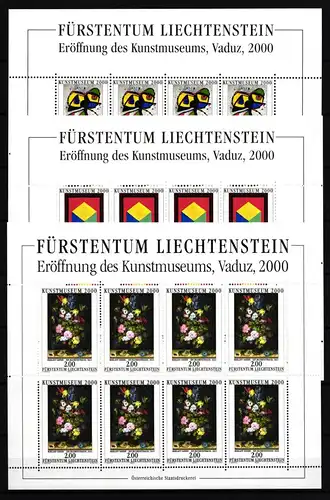 Liechtenstein 1245-1247 gestempelt Kleinbogensatz / Kunst #IH521