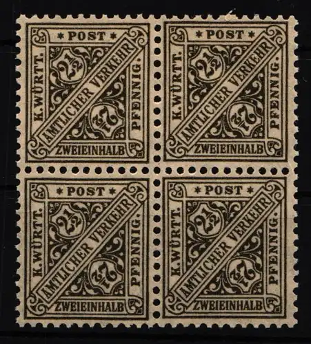 Württemberg 237 postfrisch 4er Block #IK447