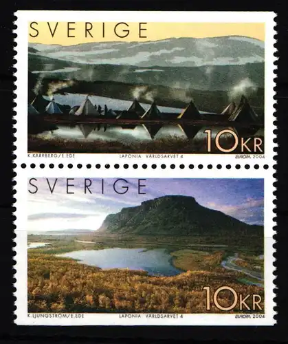 Schweden 2392-2393 postfrisch Naturreservat Laponia #IJ819