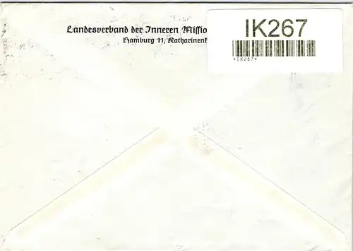 BRD 297 auf Brief als Einzelfrankatur portogerecht #IK267