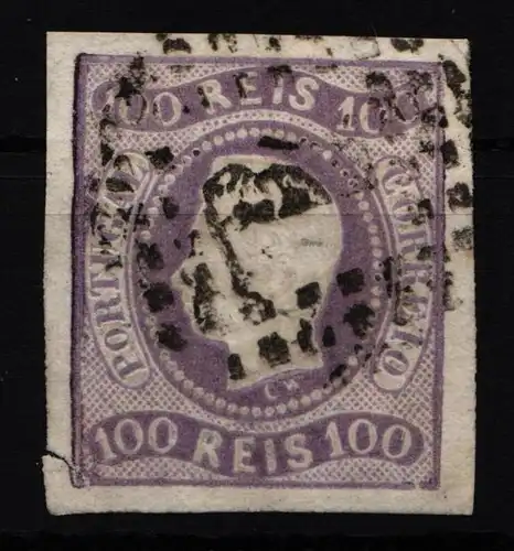 Portugal 23 gestempelt defekt - Einriss Ecke unten links #IE901