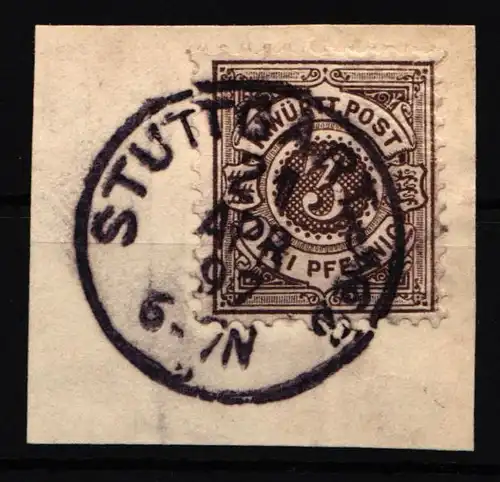 Württemberg 55 gestempelt Vollstempel Stuttgart #IK422