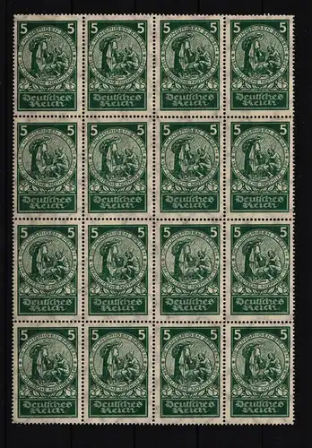 Deutsches Reich 351 postfrisch 16er Block #IL063