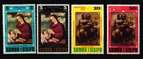 Samoa 245-248 postfrisch Weihnachten #IJ707